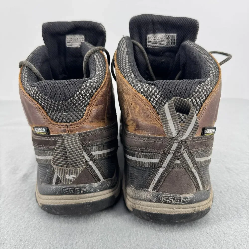 KEEN Targhee III Mid Waterproof Hiking Boots Mens 9.5 Brown 1023030